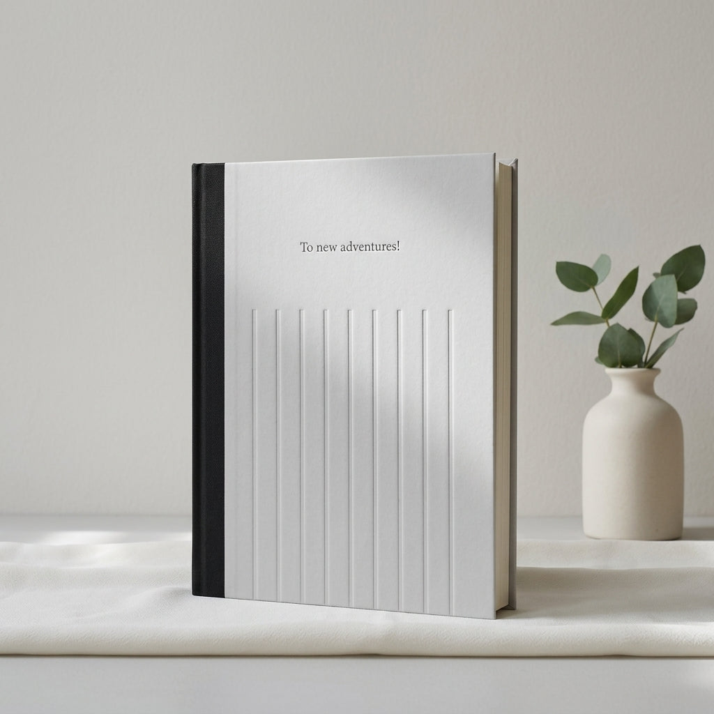 Quiet lines hardcover notebook