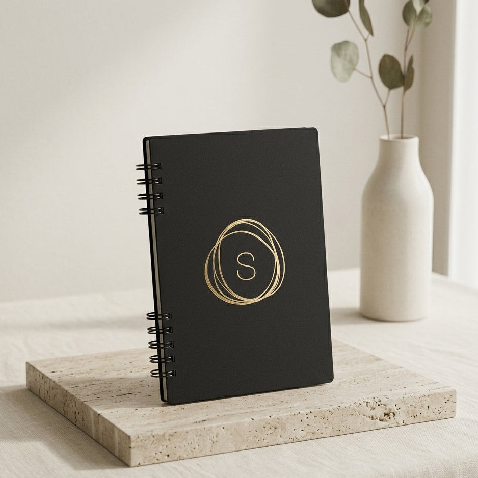 The Initial Notebook (Gold foiling)