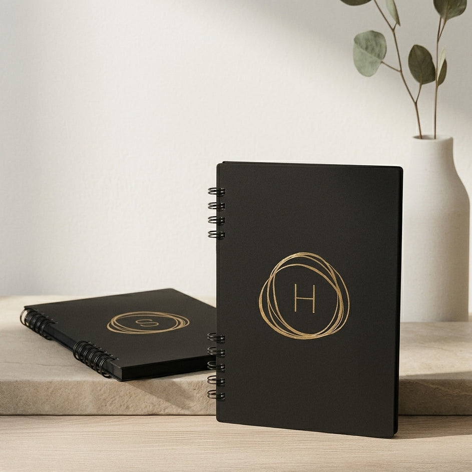 The Initial Notebook (Gold foiling)