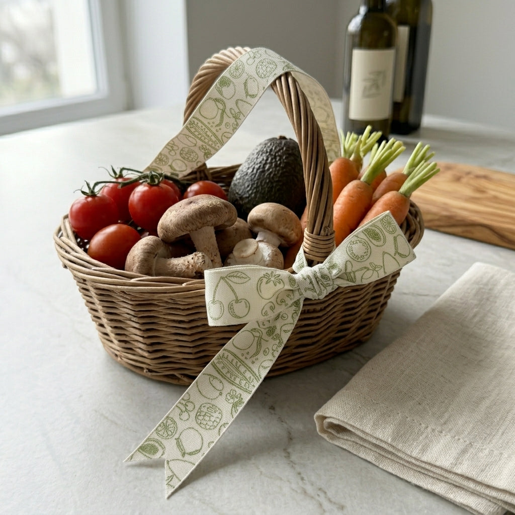 Garden Fruits Cotton Ribbons