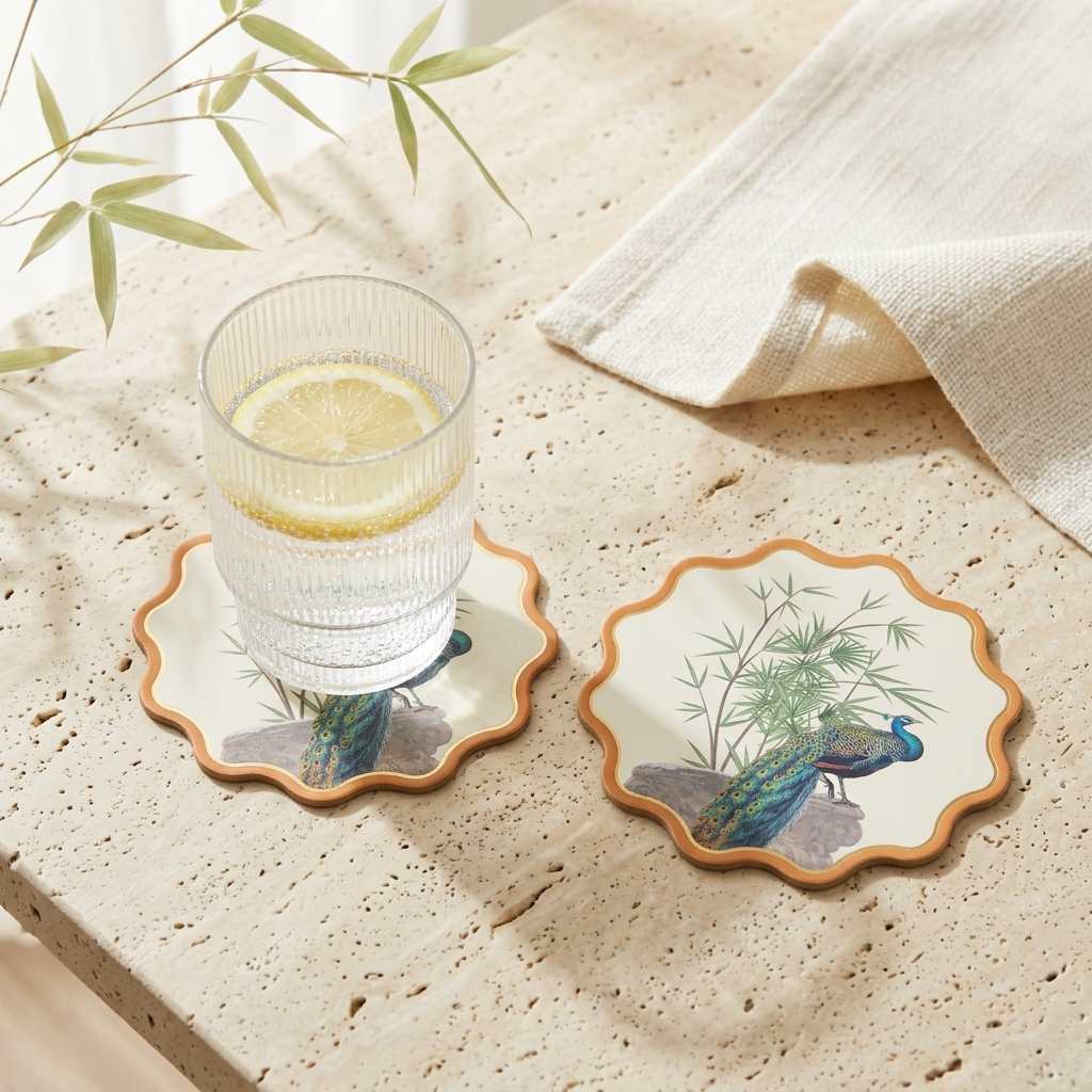 Mughal Garden Foiled Coasters