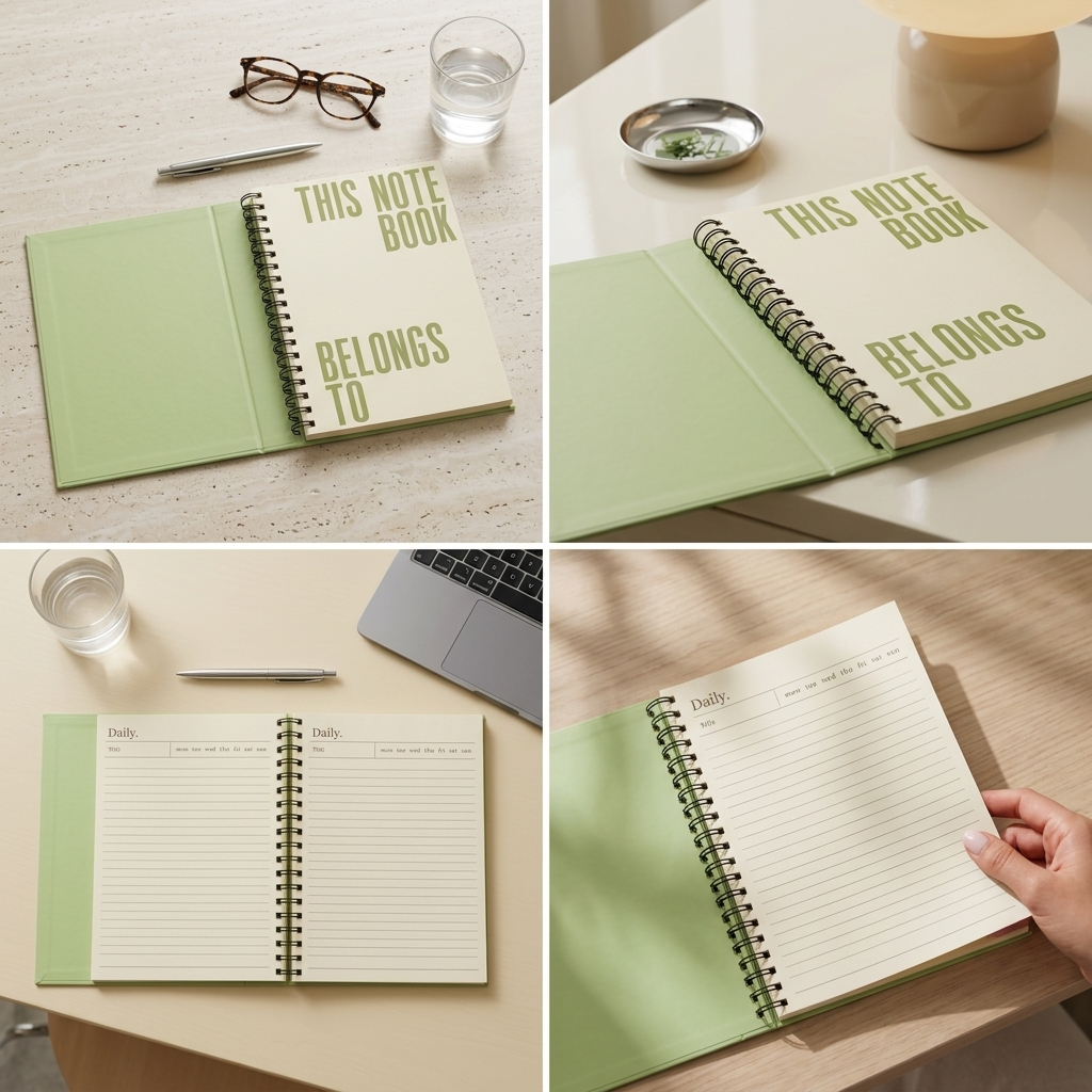 Lime folder Notebook