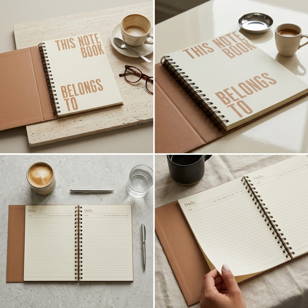 Coconut folder Notebook