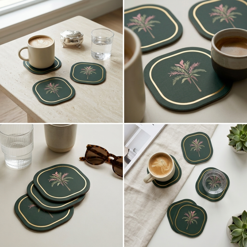 Meadow Foiled Coasters