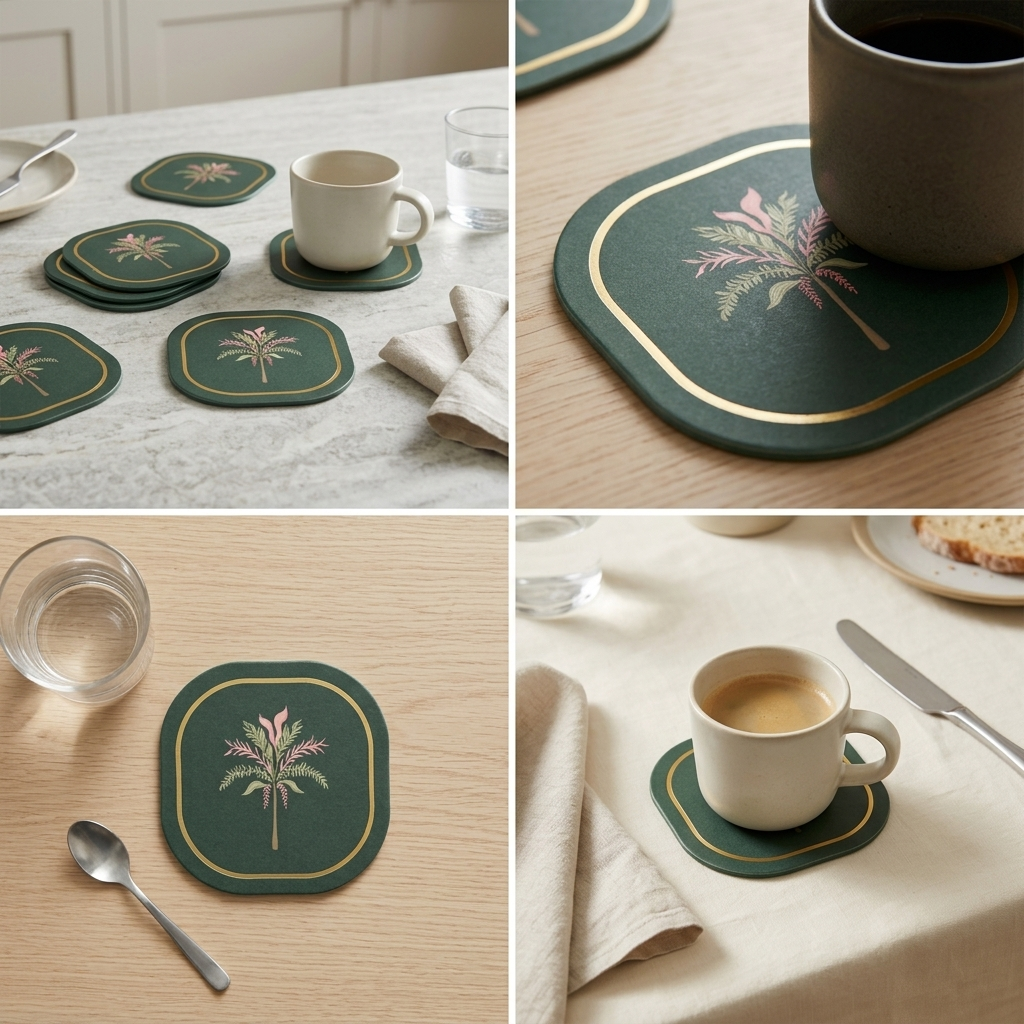 Meadow Foiled Coasters