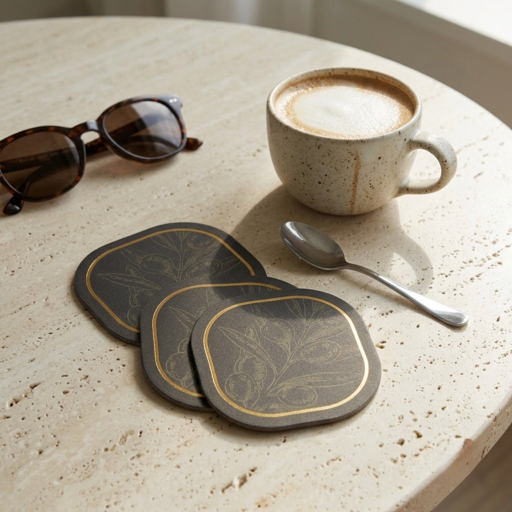 Orchard II Foiled Coasters