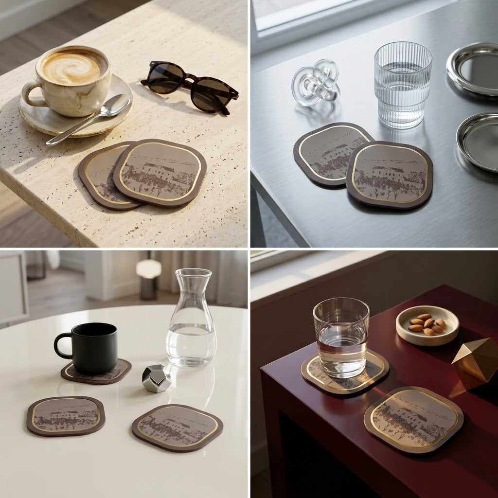 Country II Foiled Coasters
