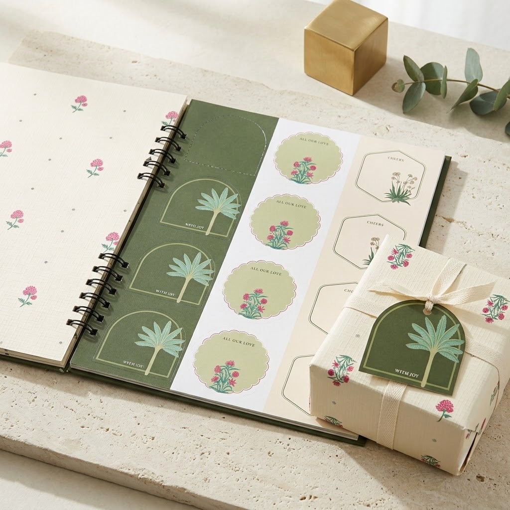 Tropical Wrapping sheet book (12 sheets)