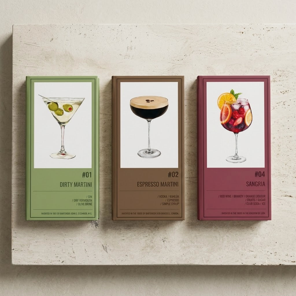 Twist — Cocktail Notepad Trio