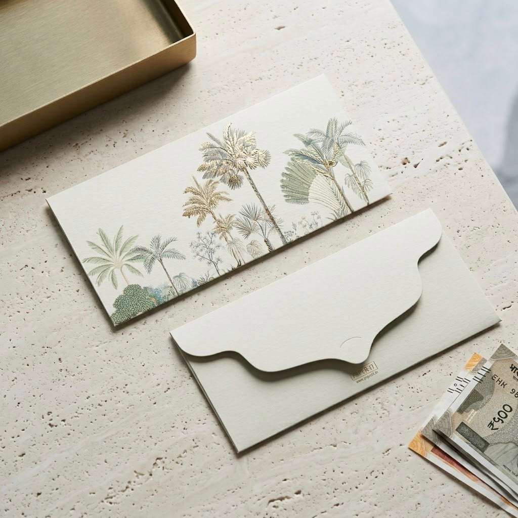 Tropical Foiled Money Envelopes