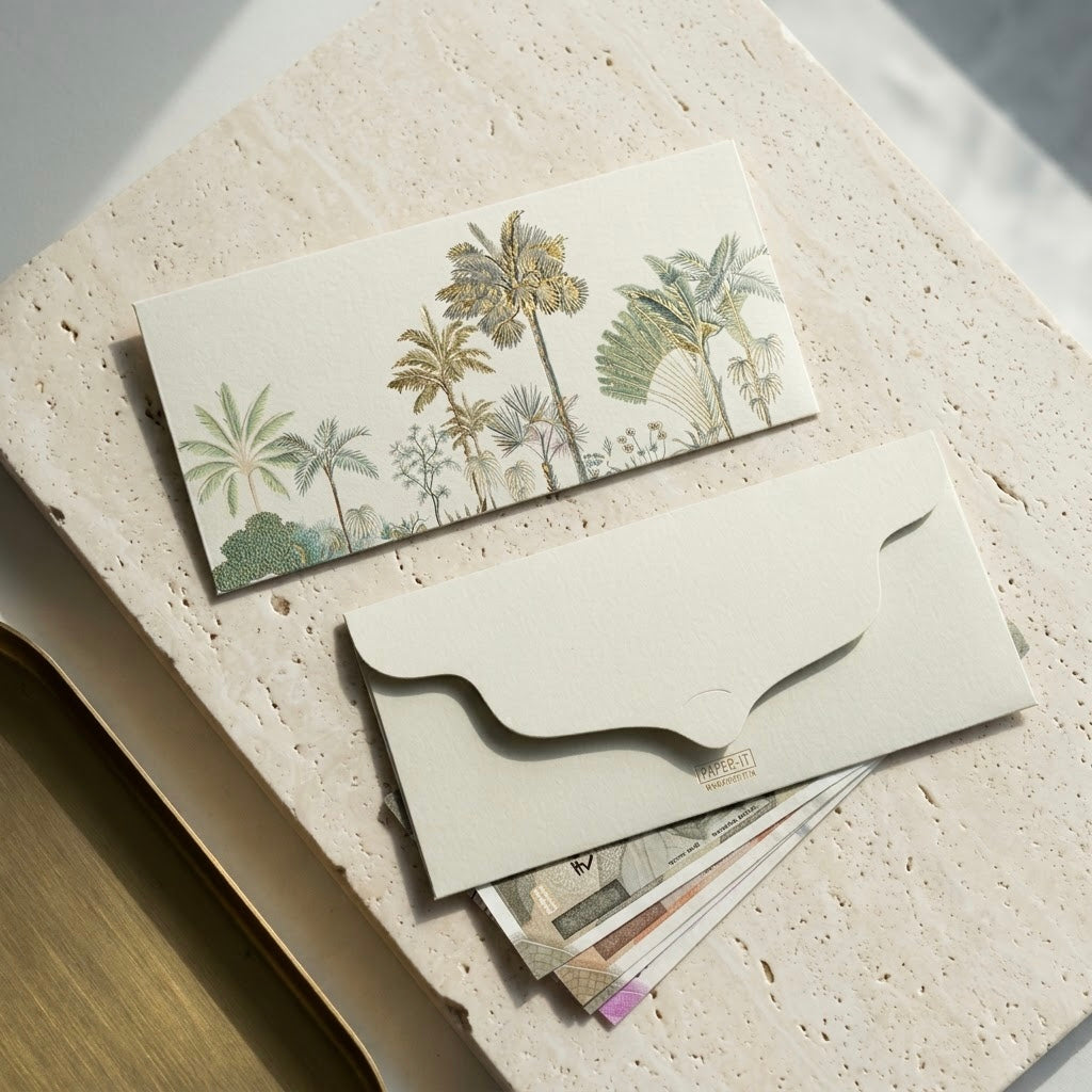 Tropical Foiled Money Envelopes