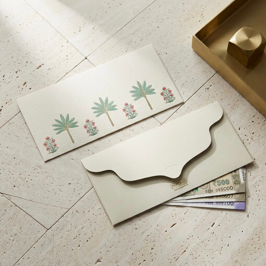 Palm Foiled Money Envelopes