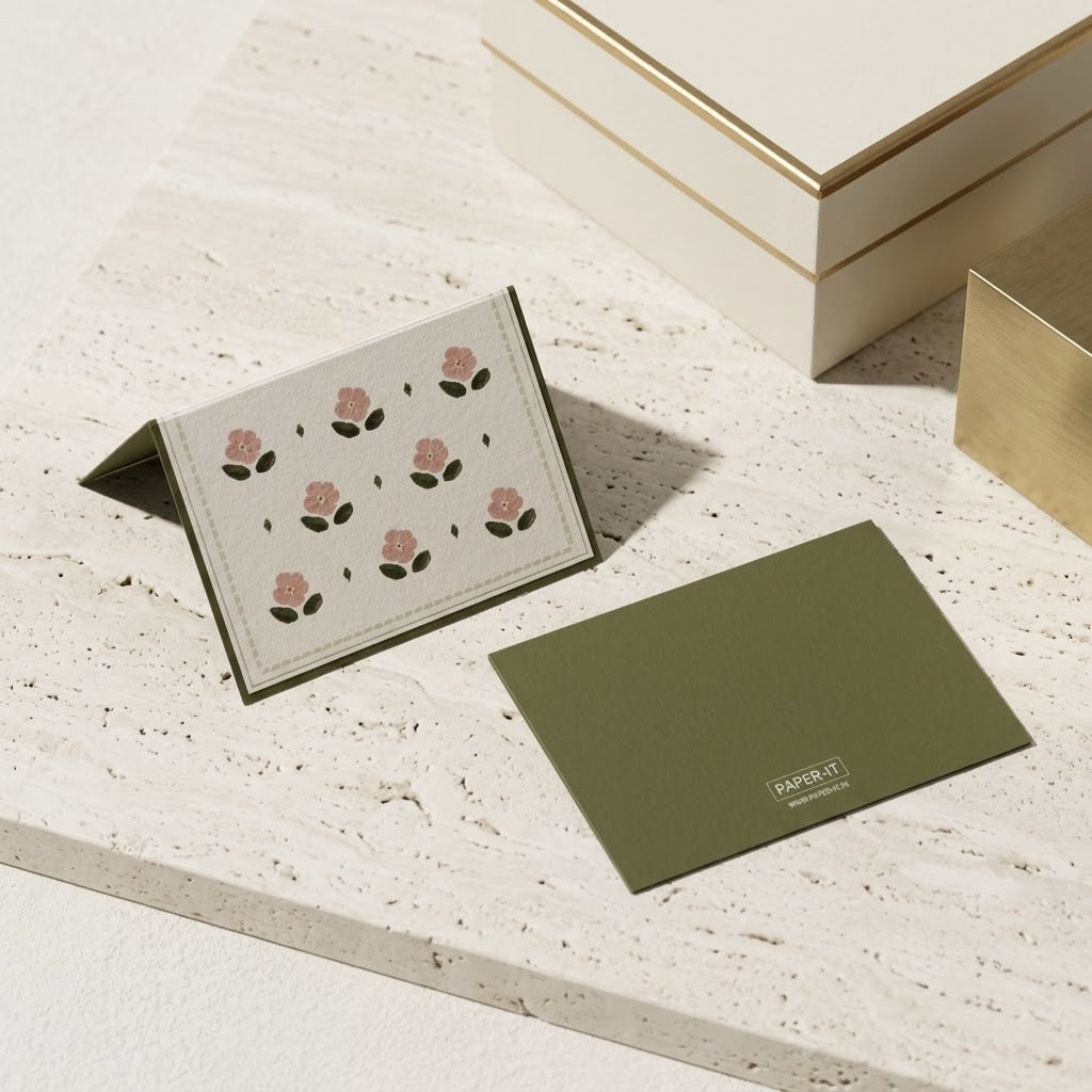 Camellia Folded Cards