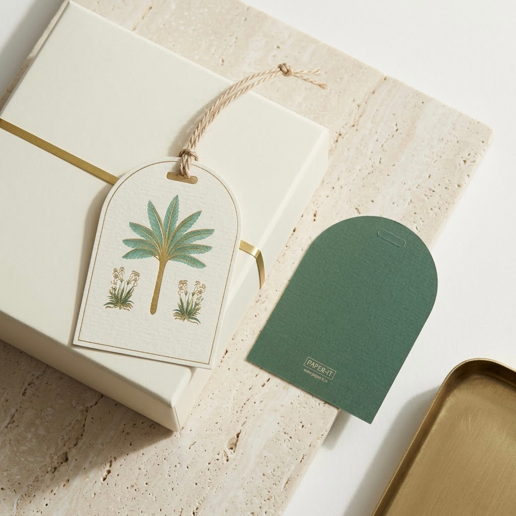 Palm Foiled Tags