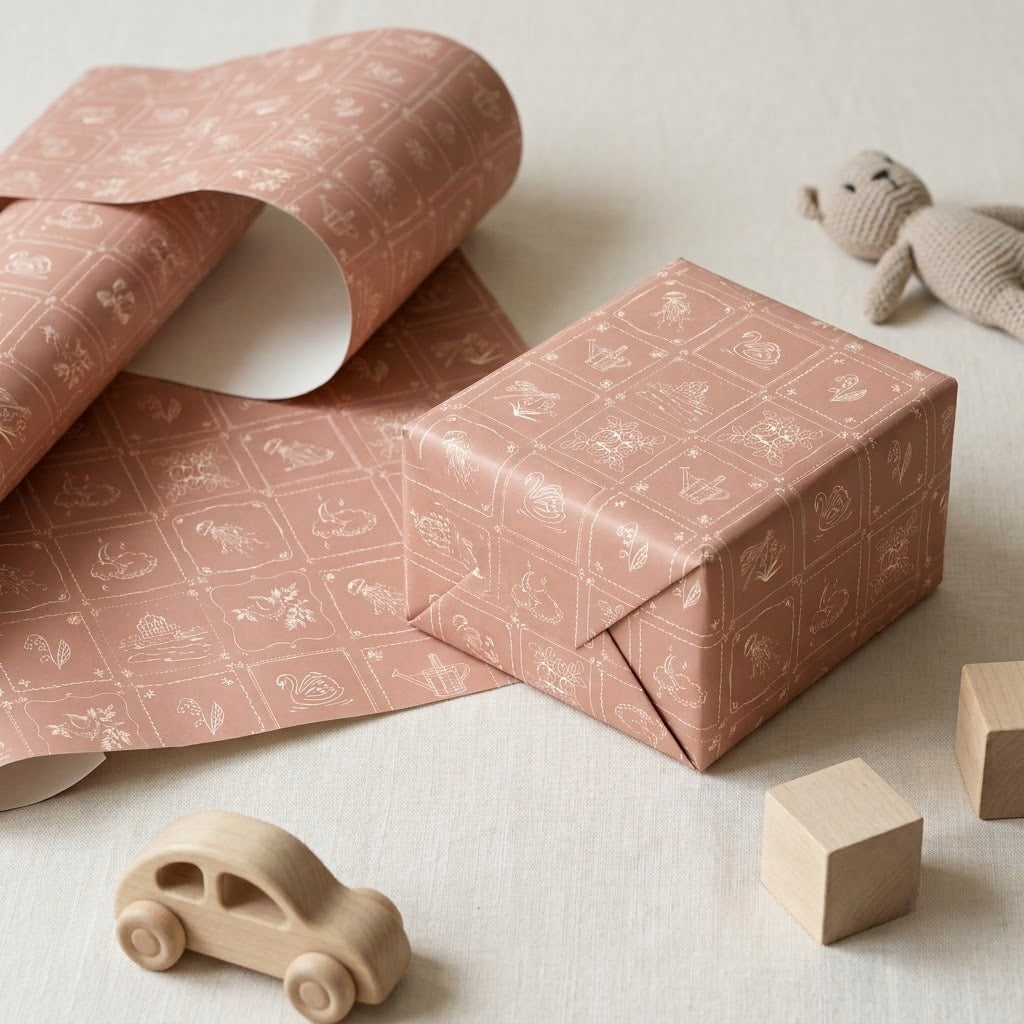 Blossom Wrapping Sheets + Folded Cards
