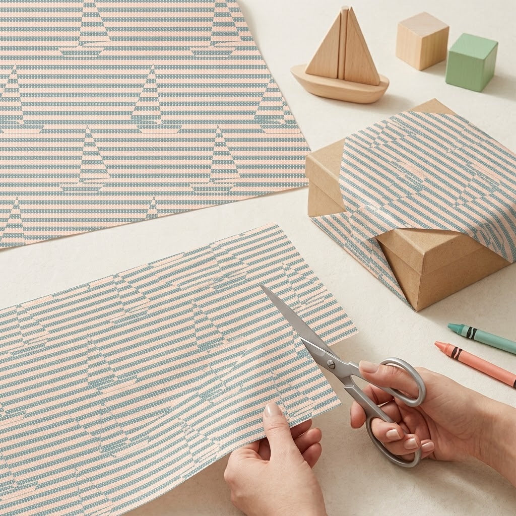 Sail Wrapping Sheets + Folded Cards