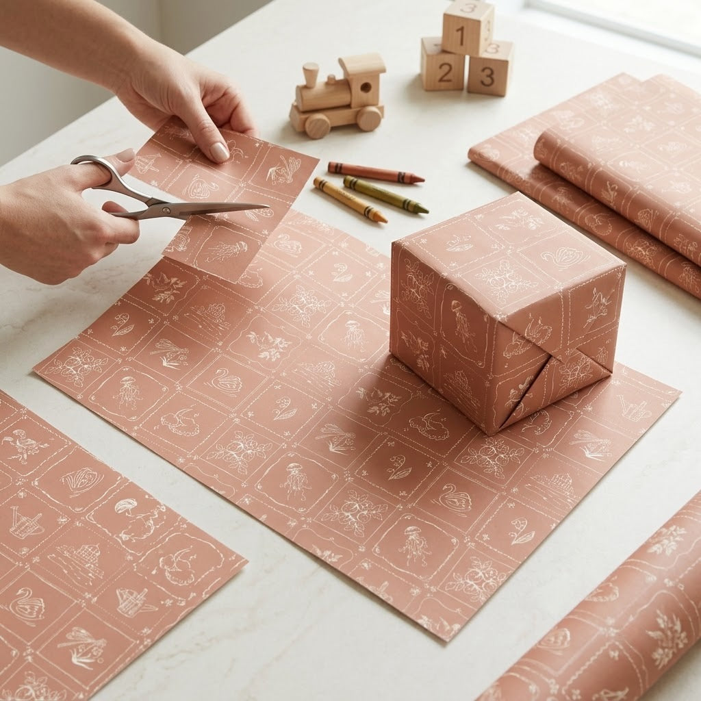 Blossom Wrapping Sheets + Folded Cards