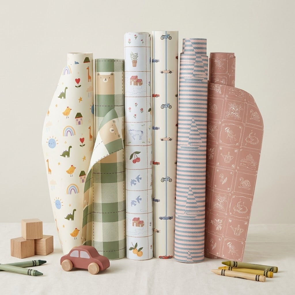 Playground Wrapping Sheets + Folded Cards
