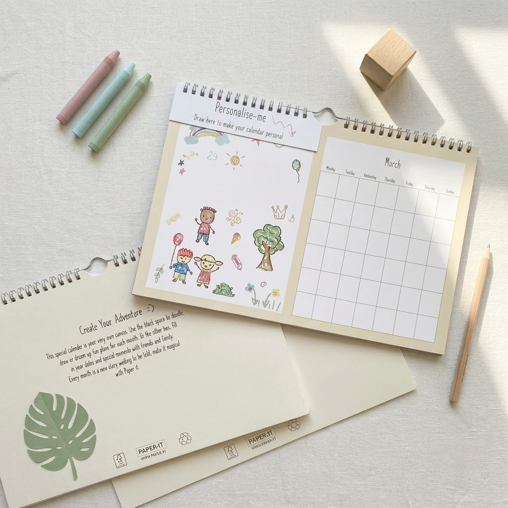 Tiny tales personalised wall calendar