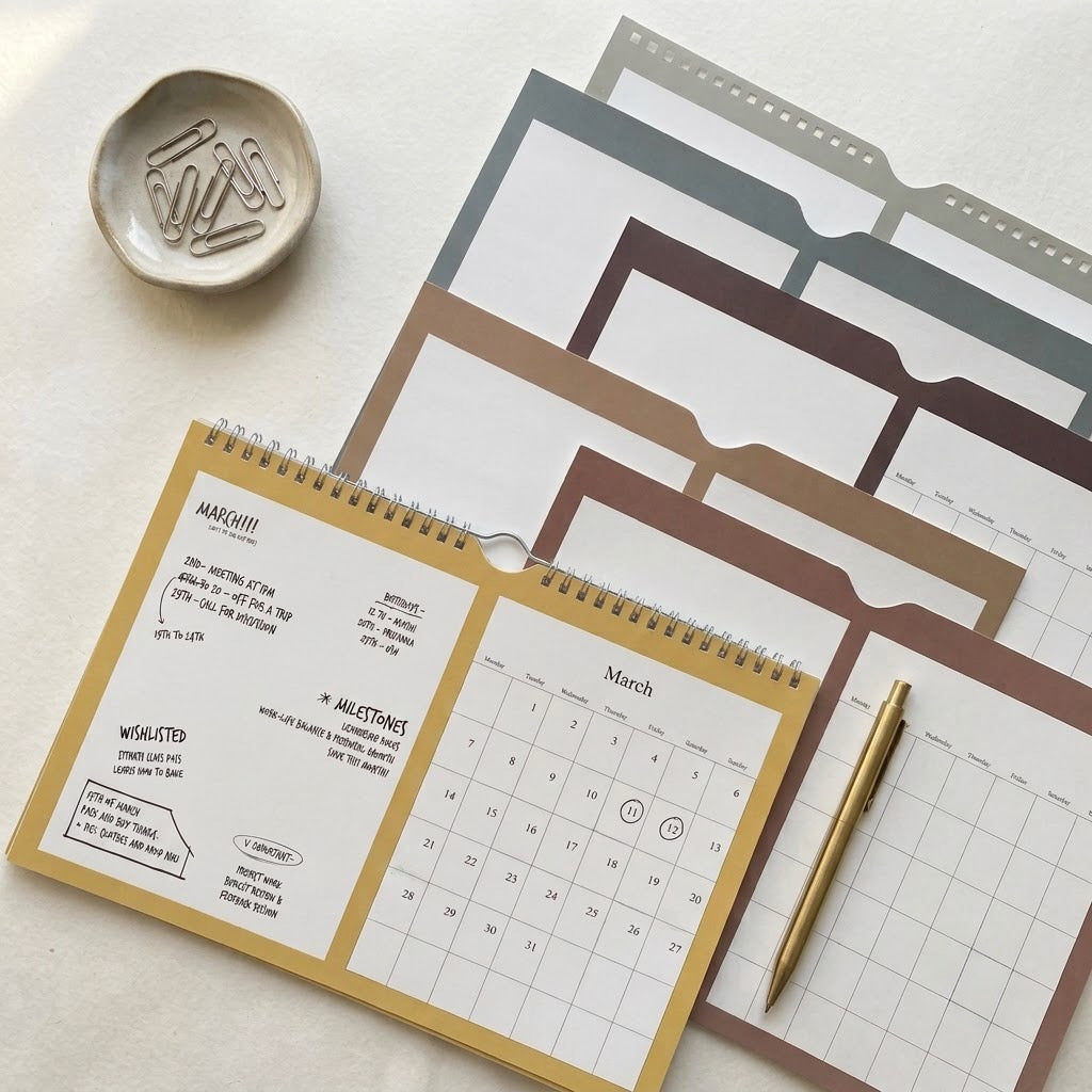 Maplewood personalised wall calendar