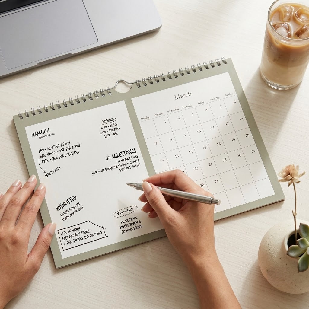 Maplewood personalised wall calendar