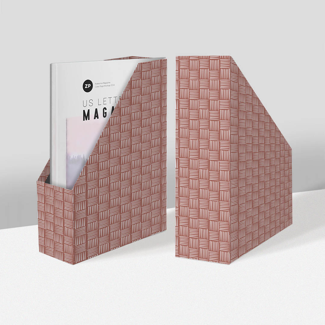 Burnt Brick Magazine Holder