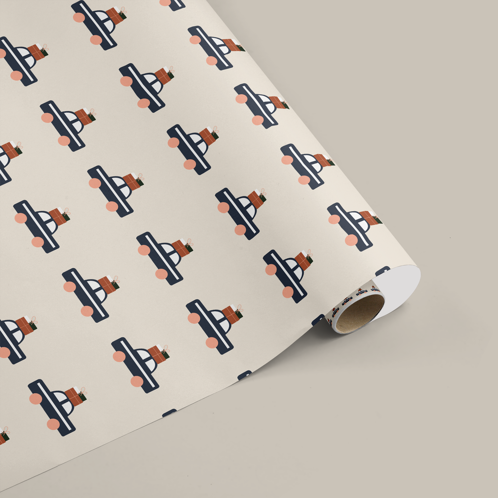 Holiday wrapping sheets+note cards<br/>(set of 5) - PAPER-IT