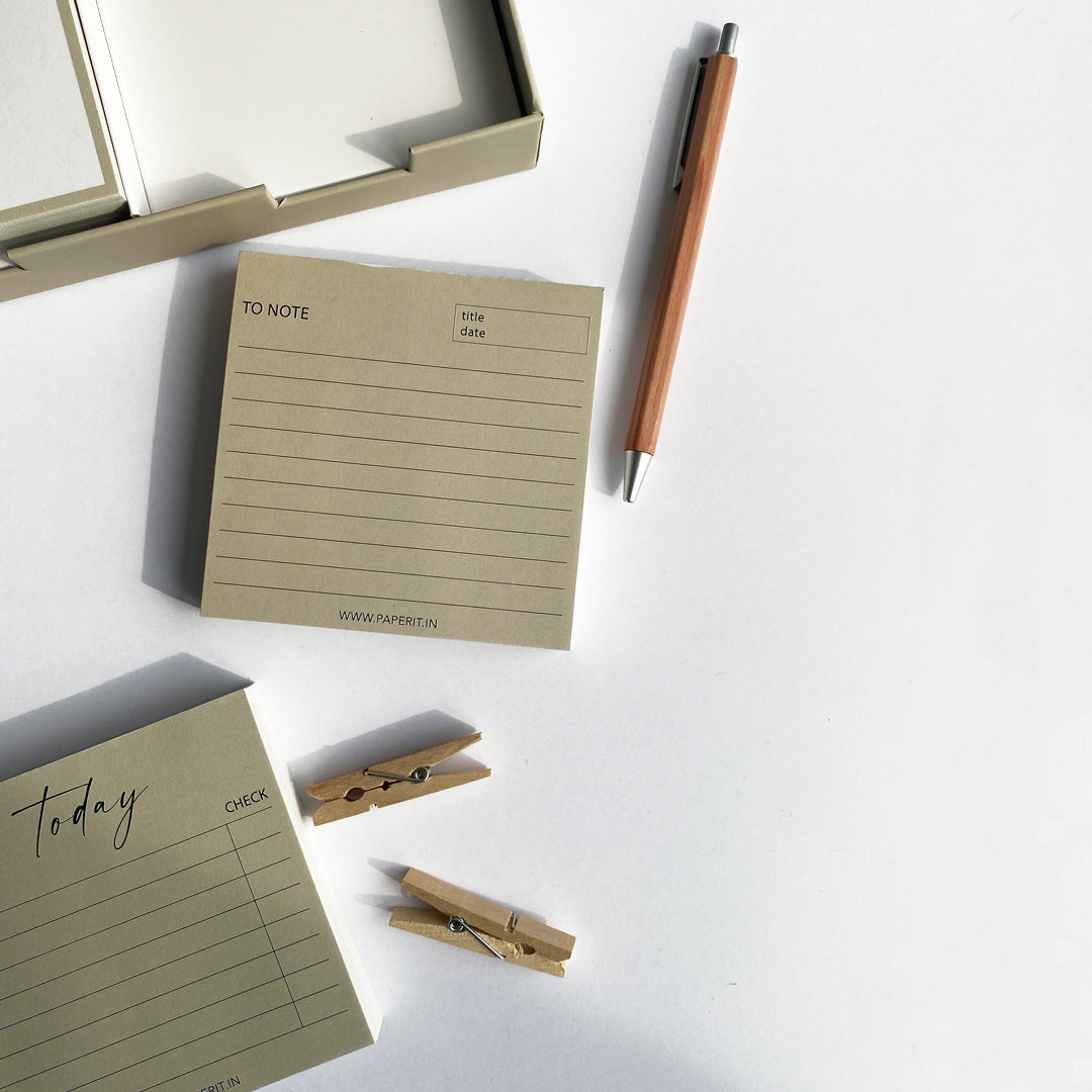Sage memo pads box