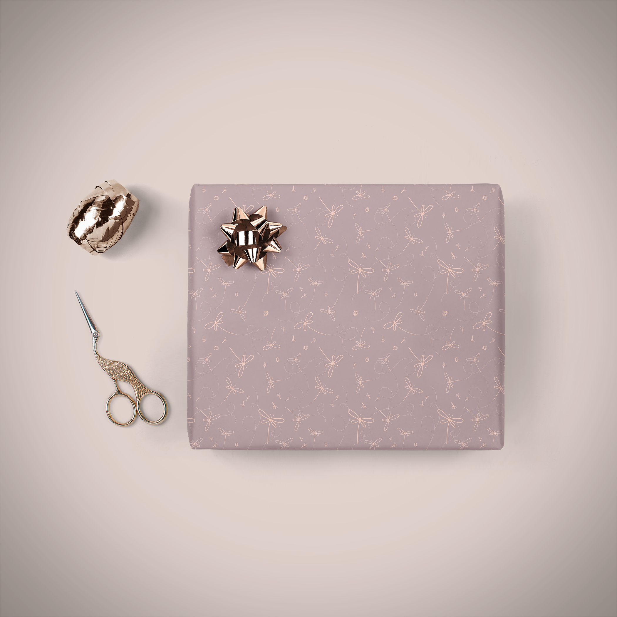 Dragon fly wrapping sheets+note cards<br/>(set of 5) - PAPER-IT