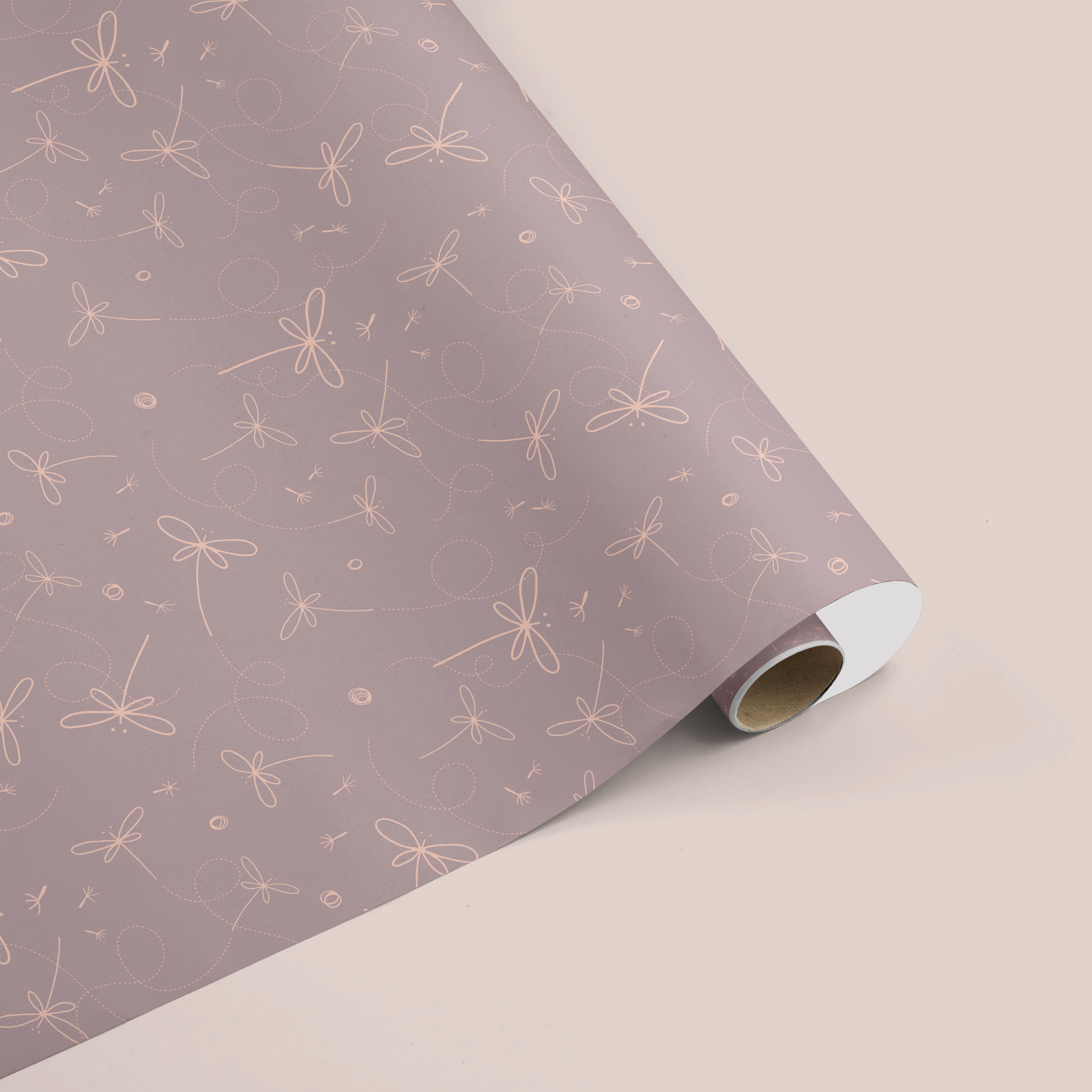Dragon fly wrapping sheets+note cards<br/>(set of 5) - PAPER-IT