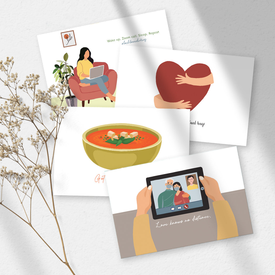 Postcards | Quarant-greetings (Set Of 4)