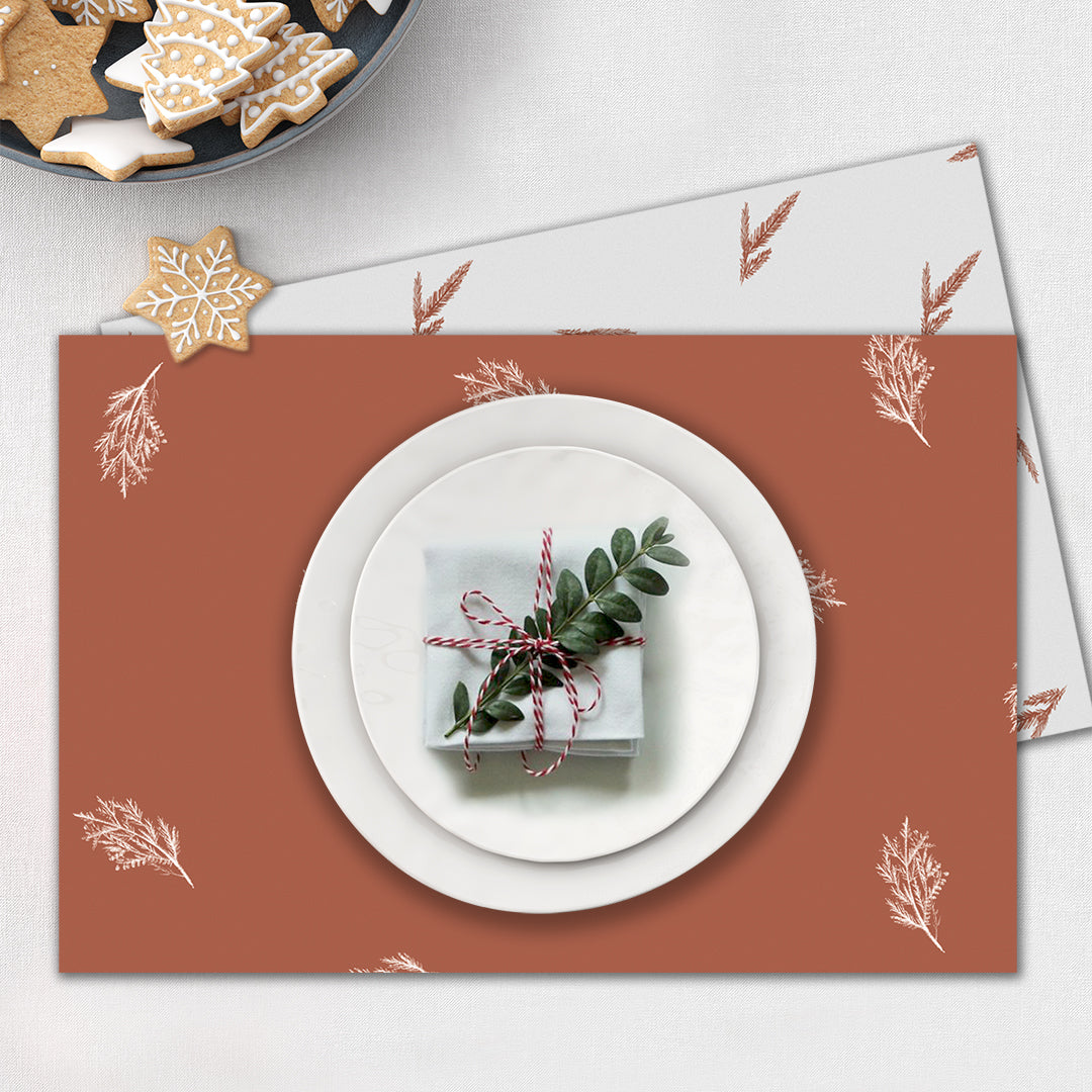 Coral Paper Tablemats <br/> Set of 50 - PAPER-IT