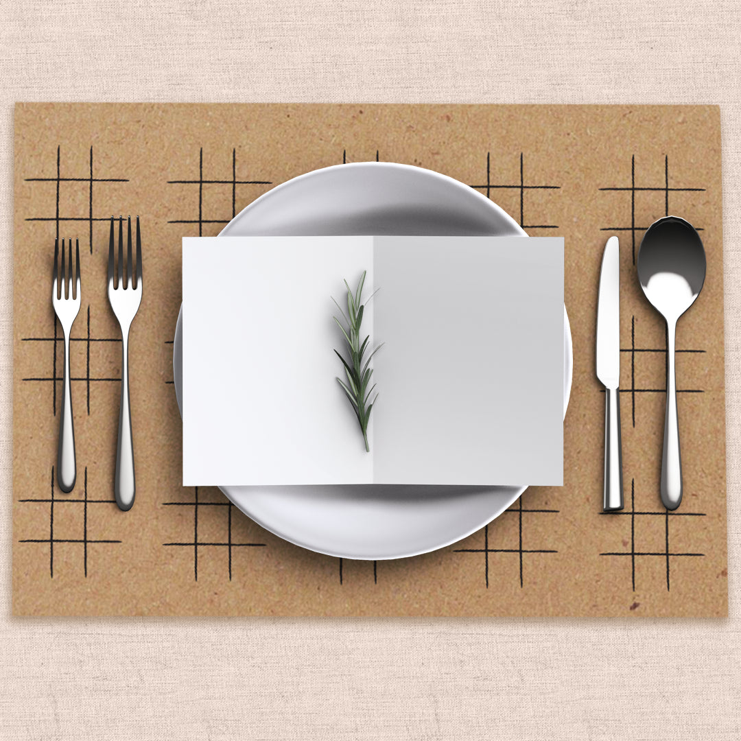 Games kraft paper tablemats <br/> (set of 50) - PAPER-IT