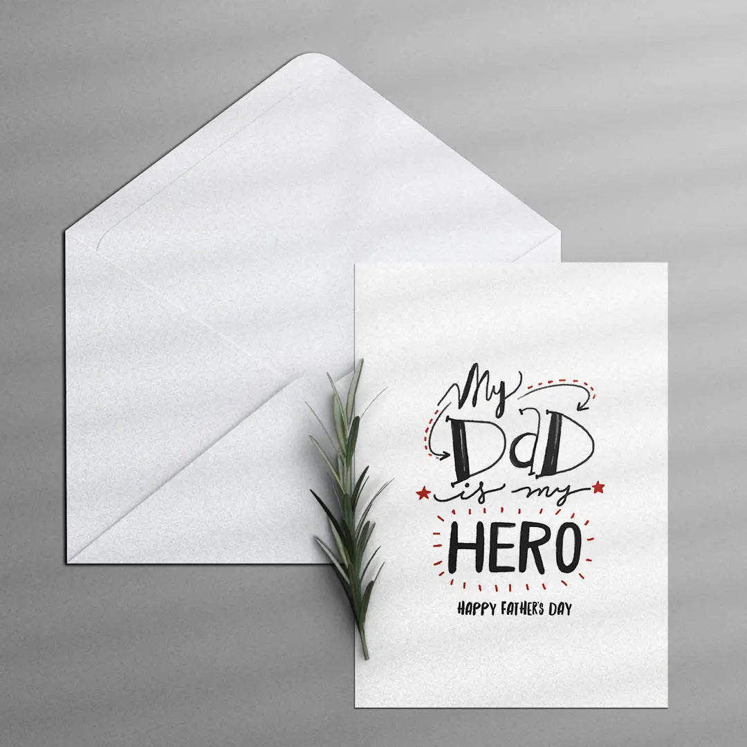 Dad, My hero <br/> Greeting Card