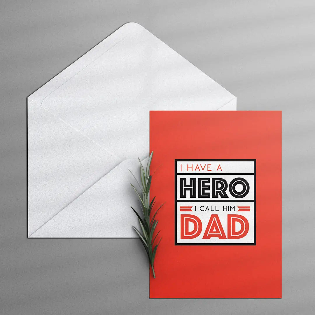 Hero dad <br/> Greeting Card