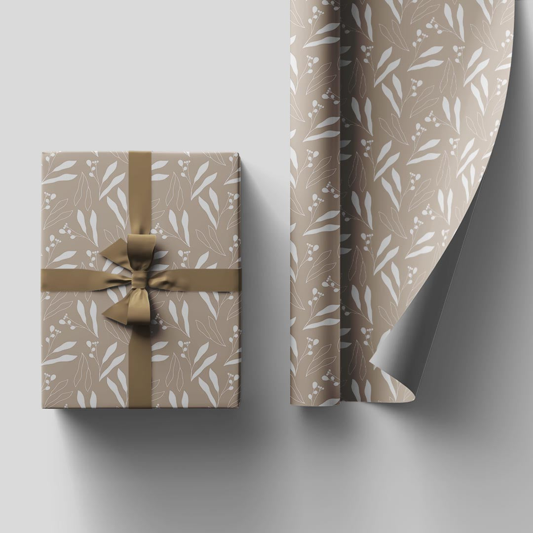 Flora wrapping sheets+note cards<br/>(set of 5) - PAPER-IT