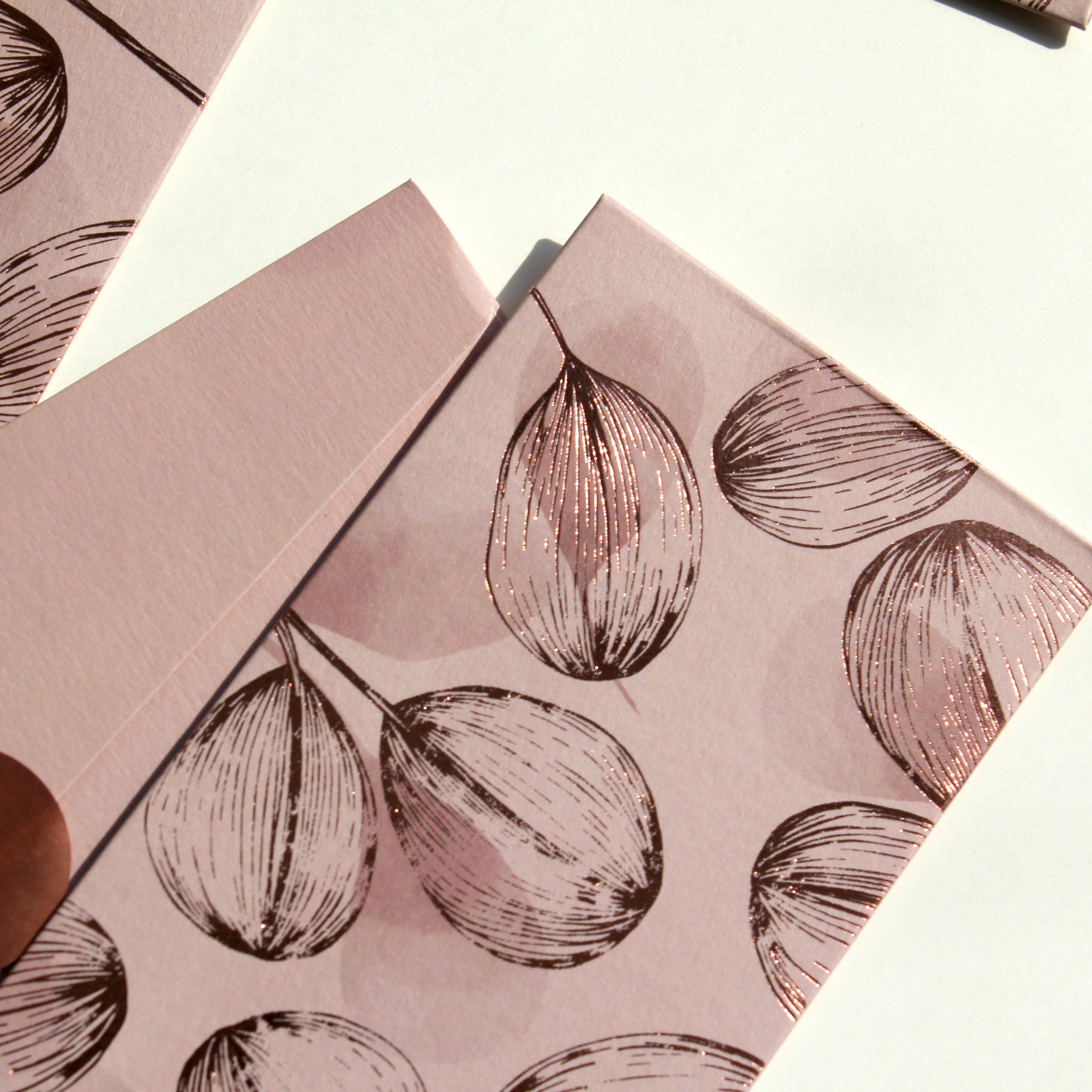 Rose money envelopes (foiling) set of 12