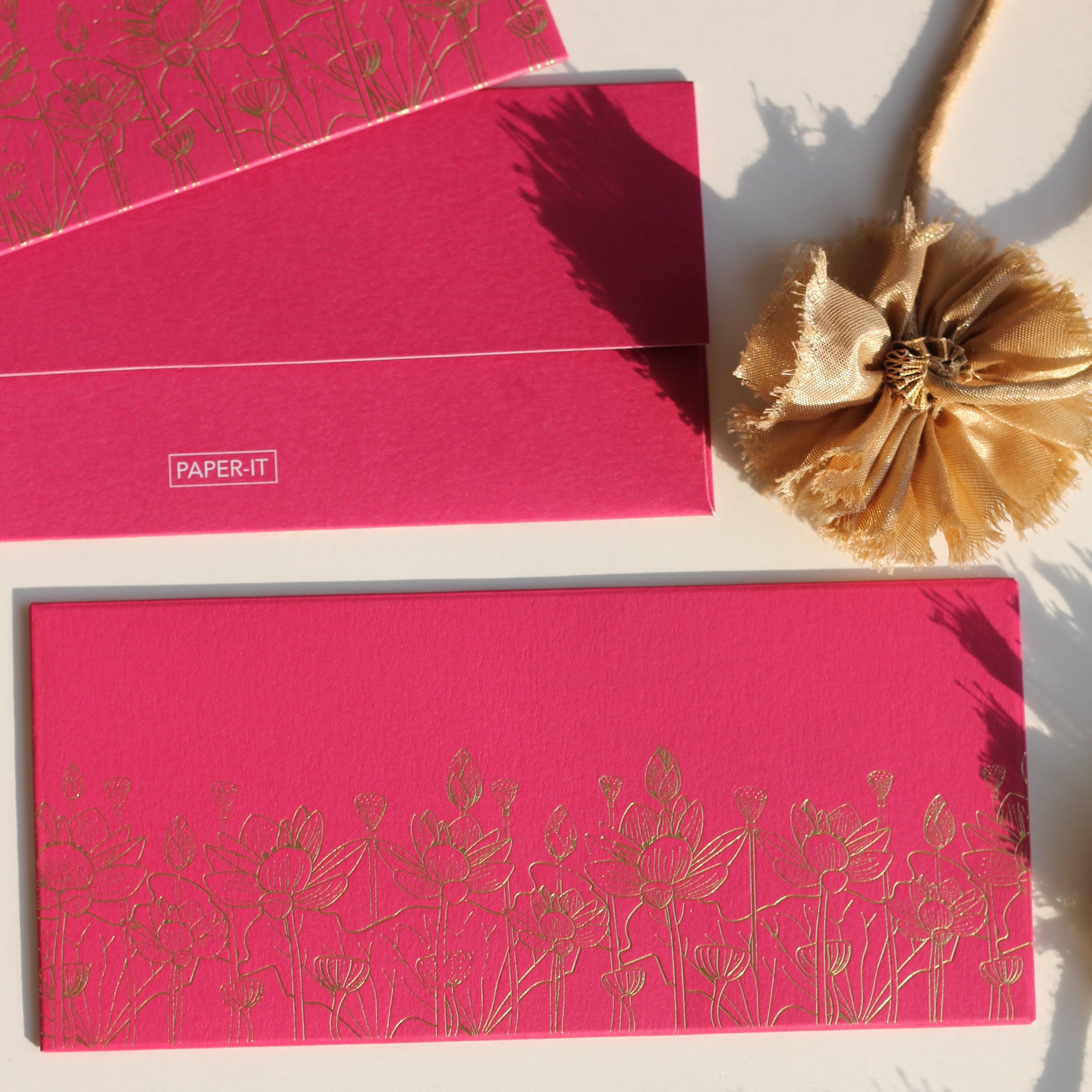 Lotus money envelopes (foiling) set of 12