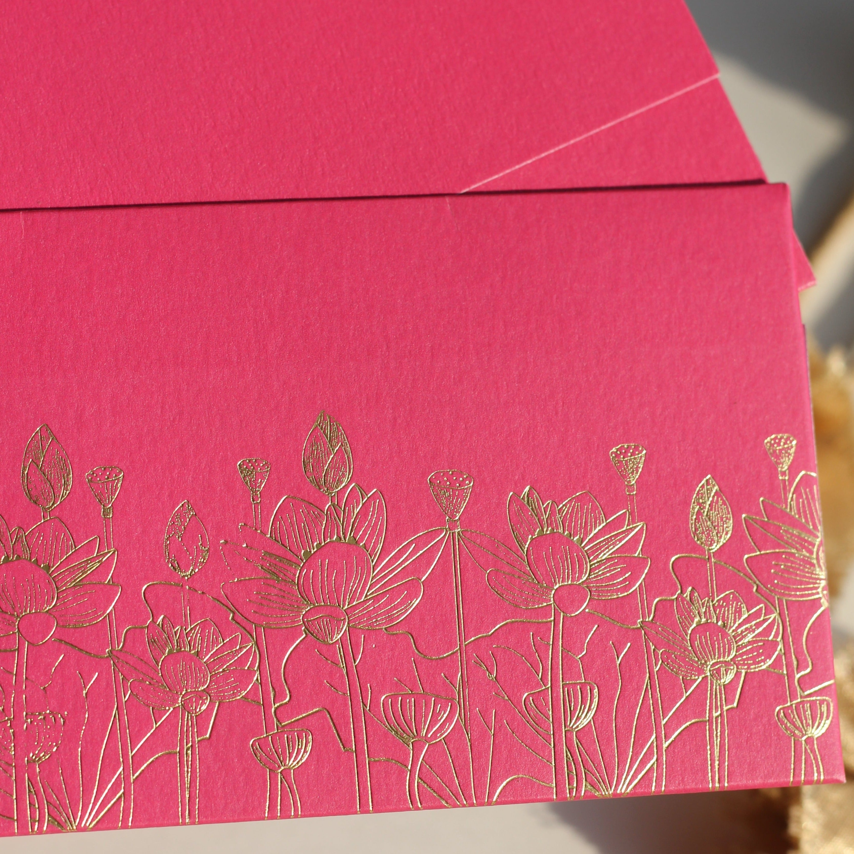 Lotus money envelopes (foiling) set of 12
