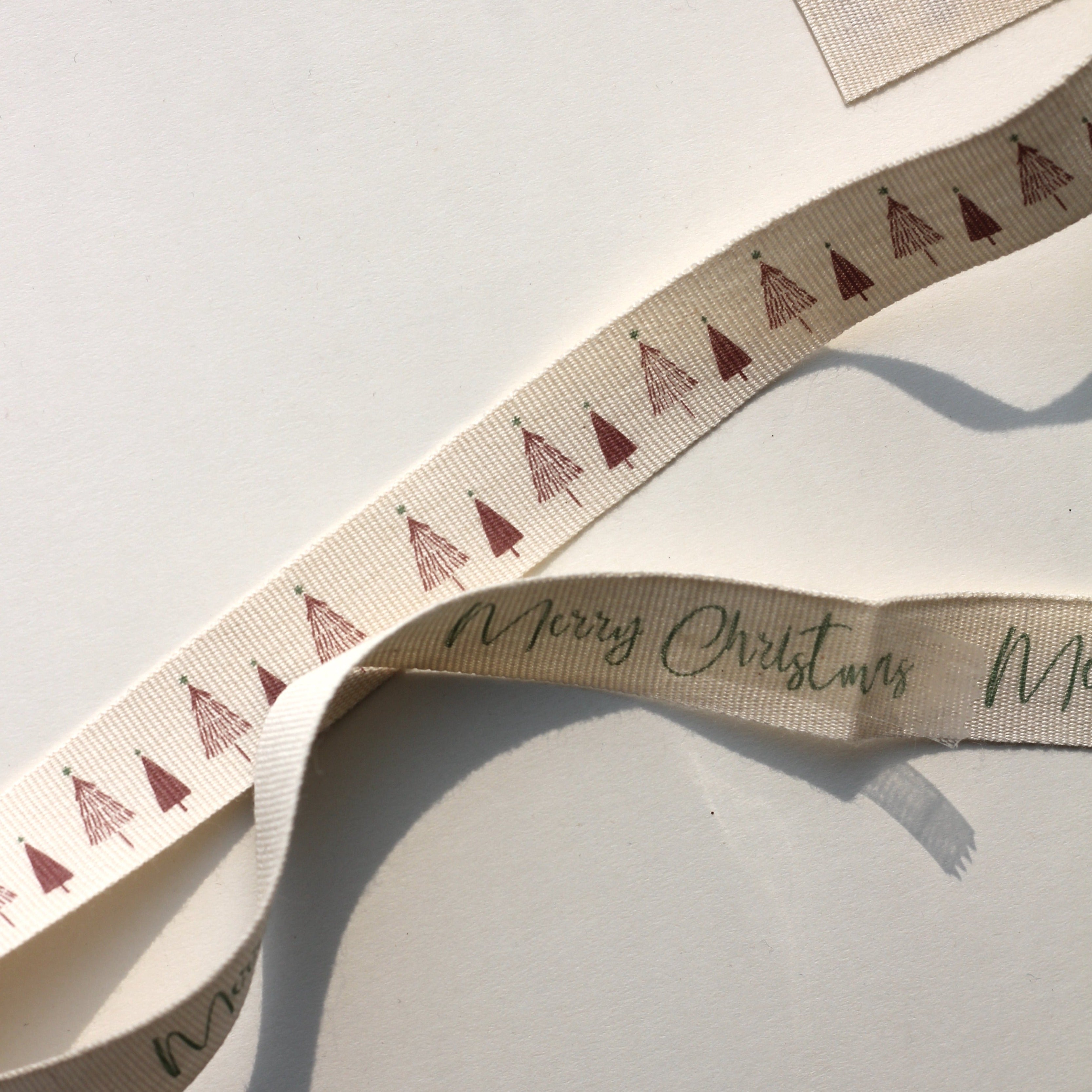 Christmas cotton ribbons (3 metre) <br/> set of 2
