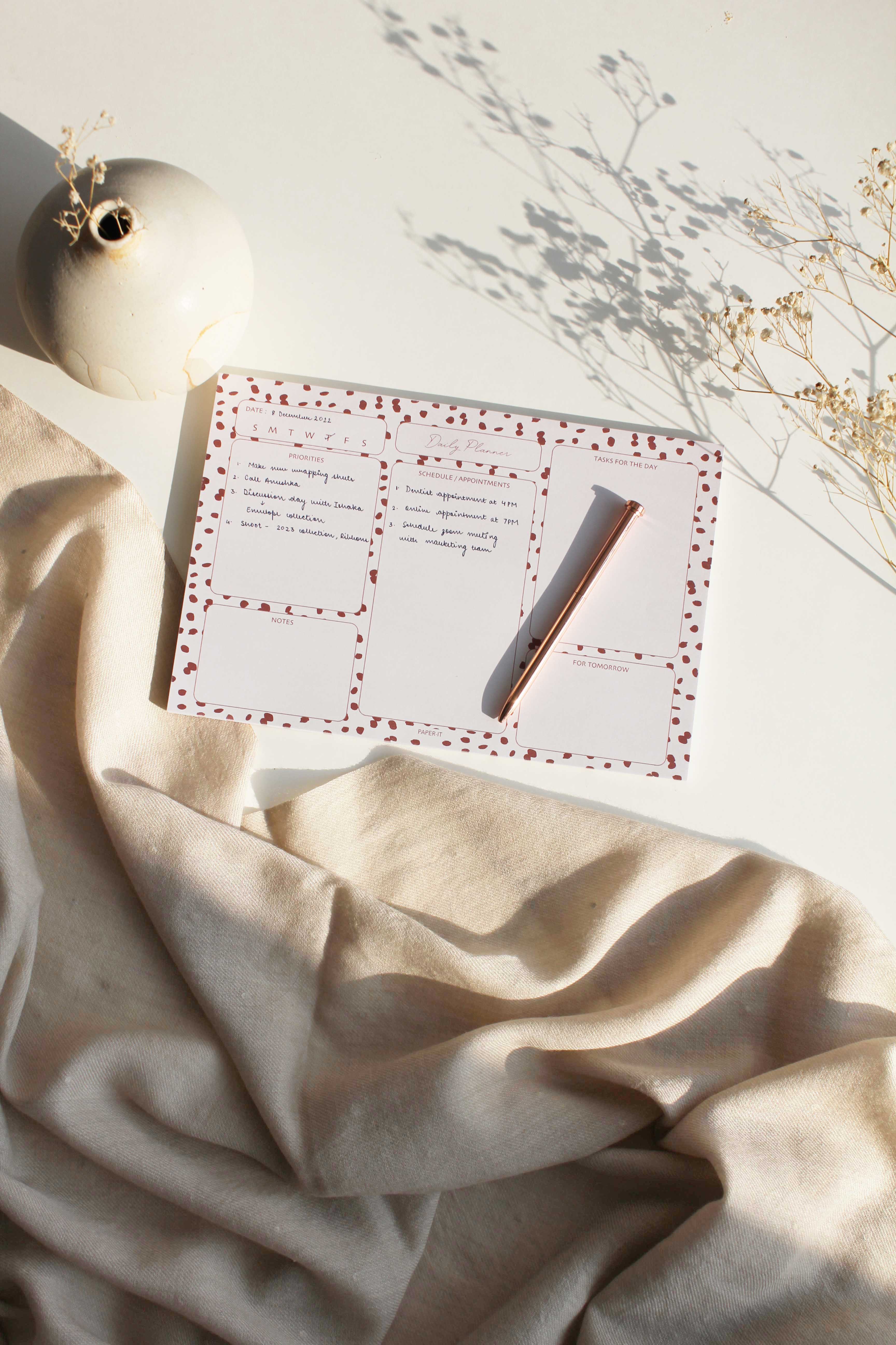 Mocha daily planner