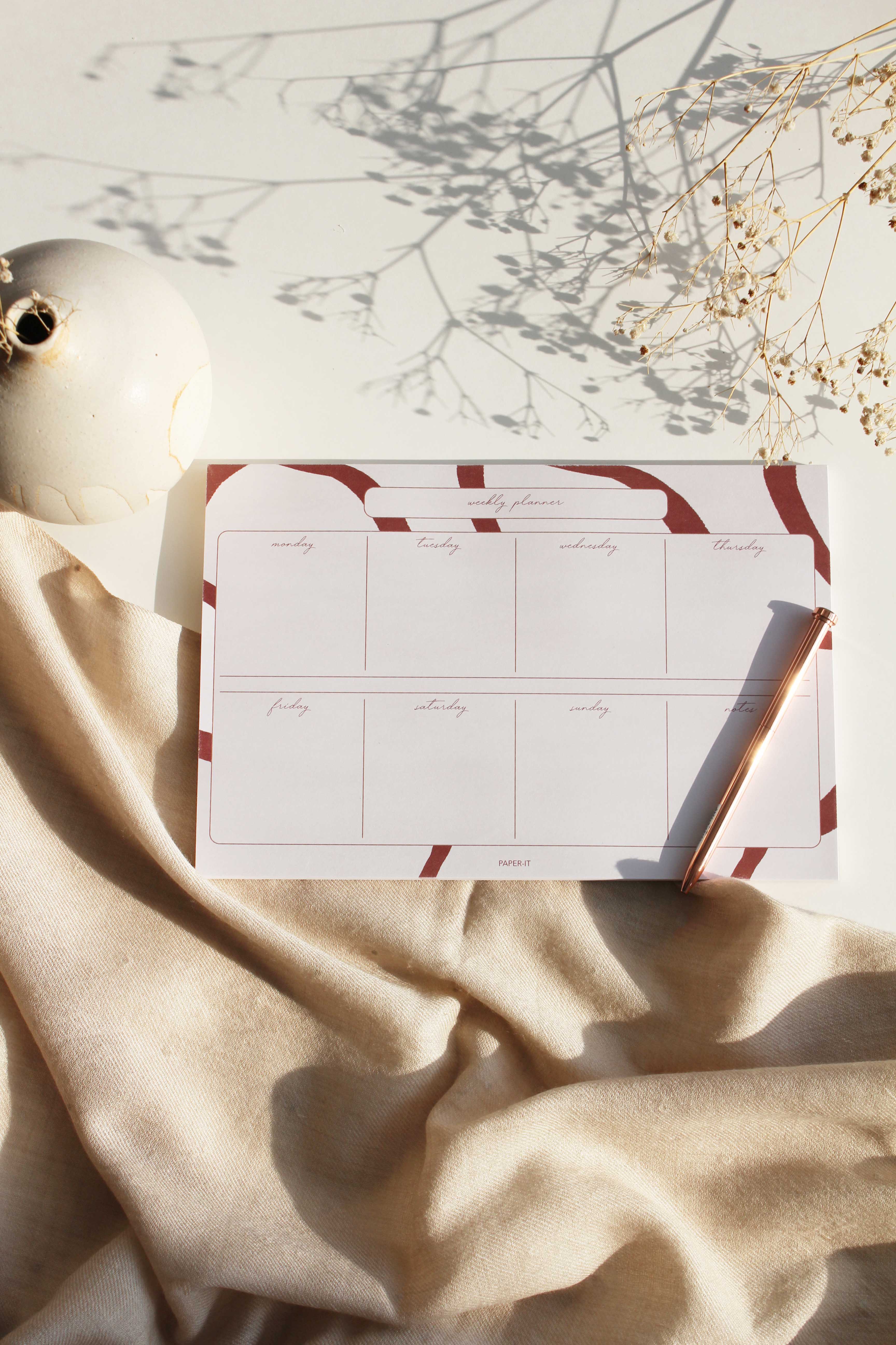 Mocha weekly planner