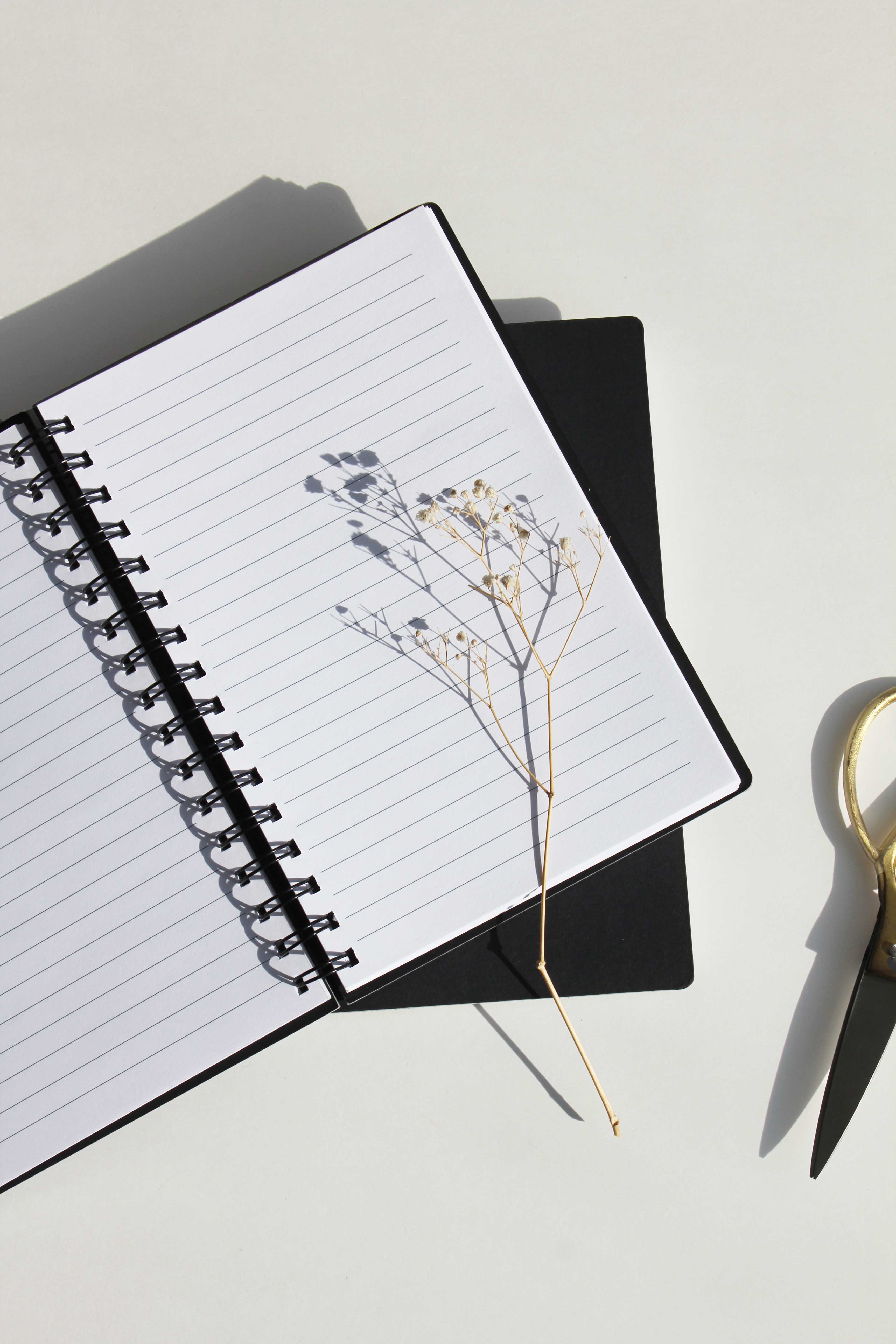 A5 Black Foiled Notebook