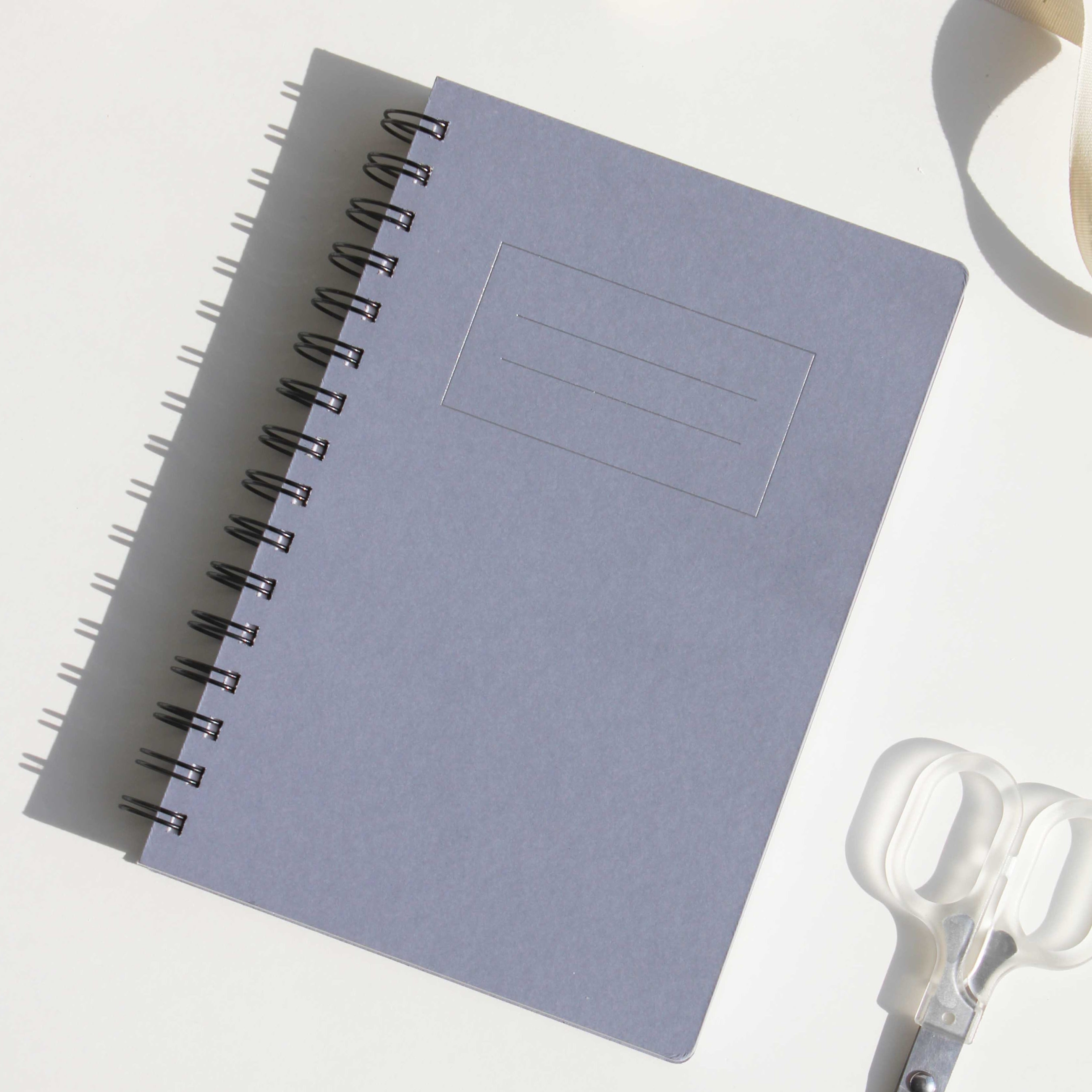 A5 Grey Foiled Notebook