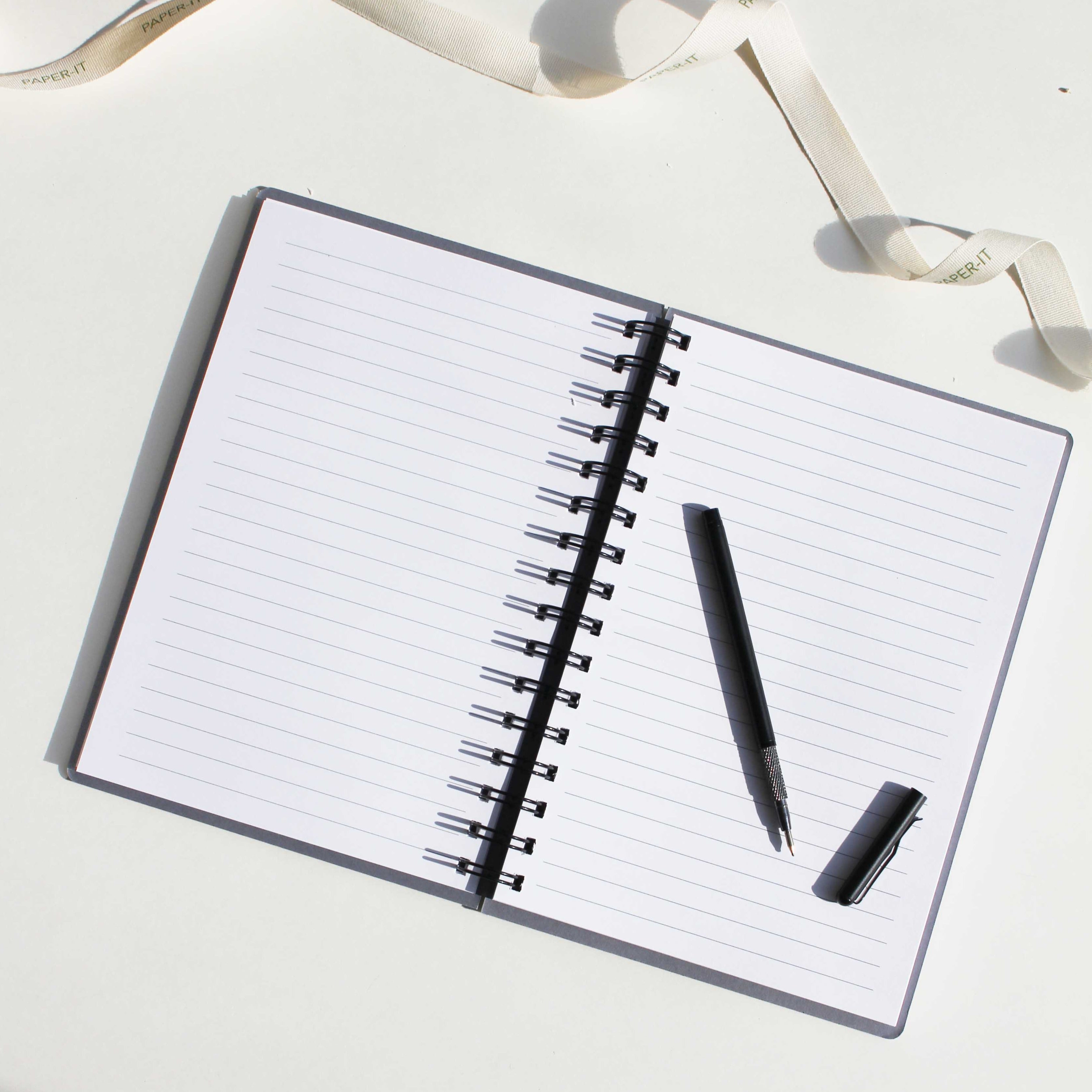 A5 Grey Foiled Notebook