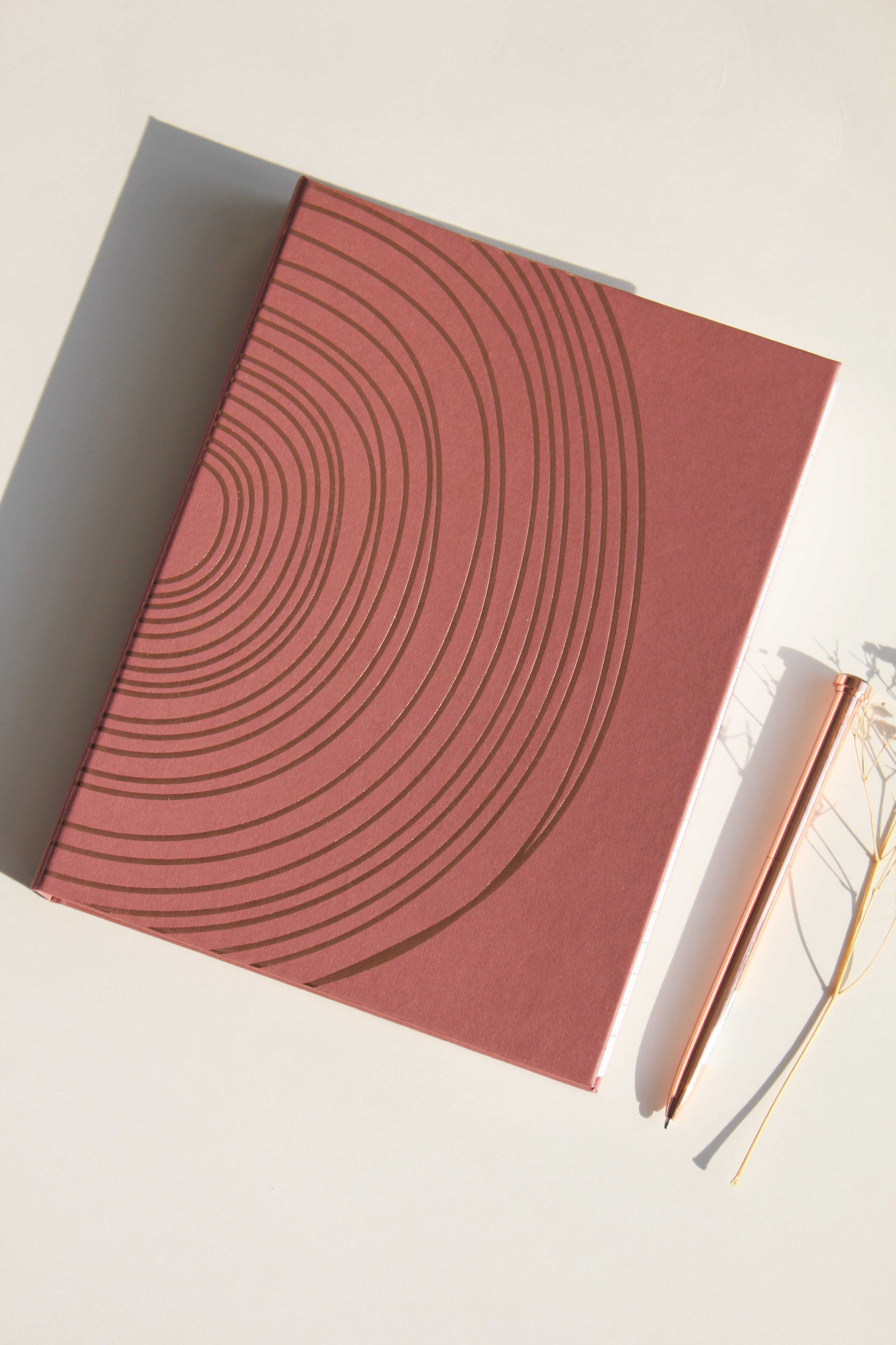 Rosebud foiled folder Notebook