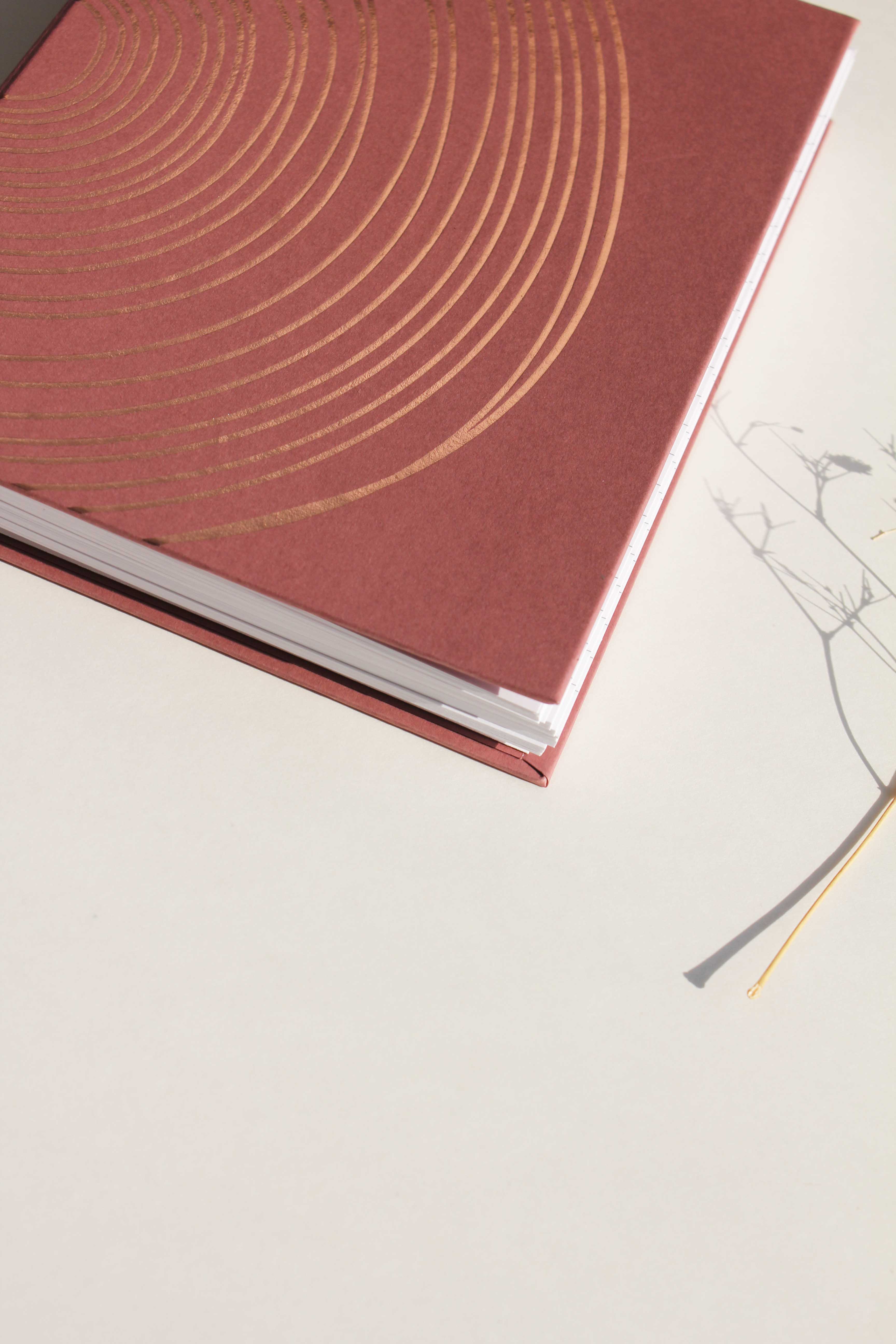 Rosebud foiled folder Notebook