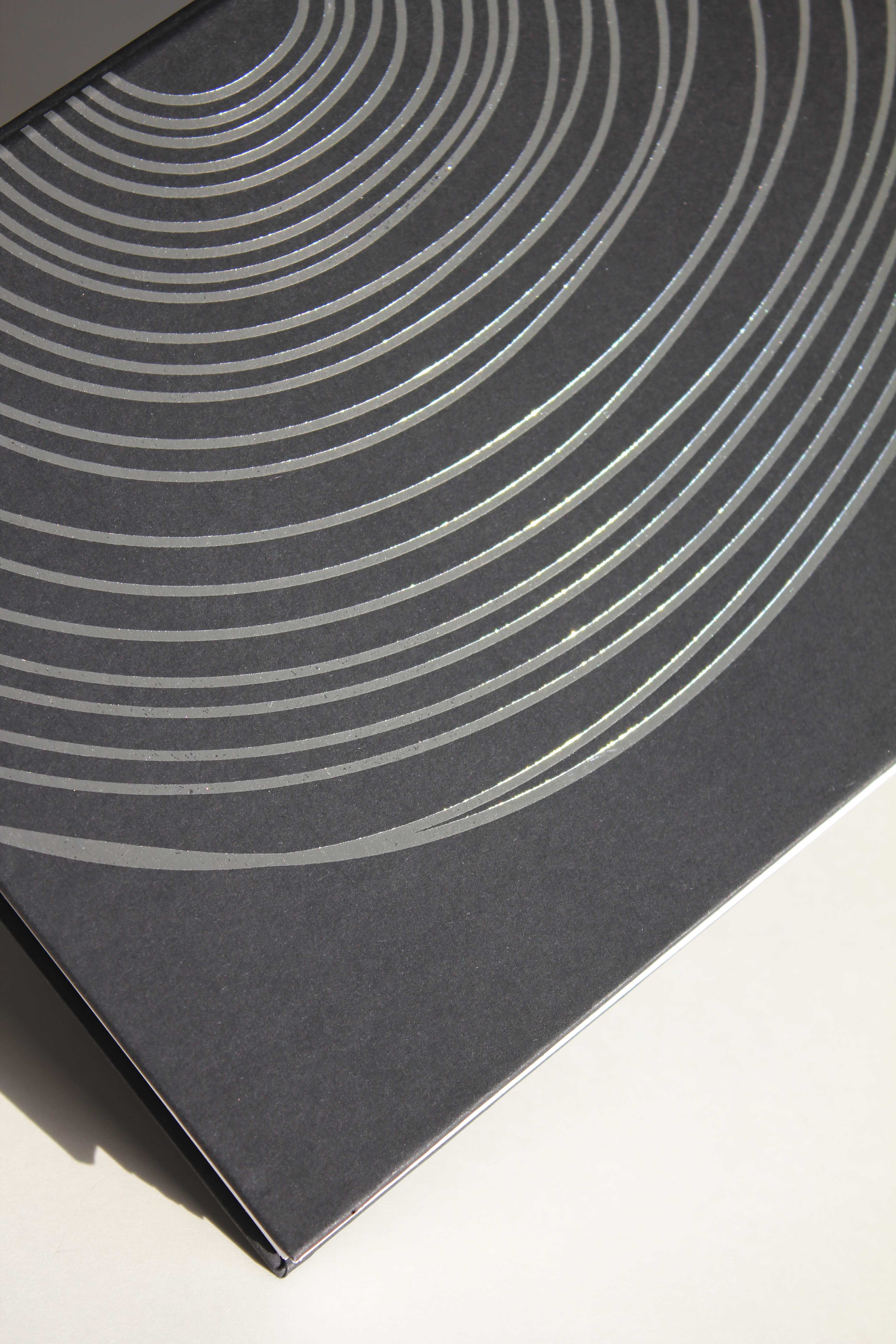 Black foiled folder Notebook