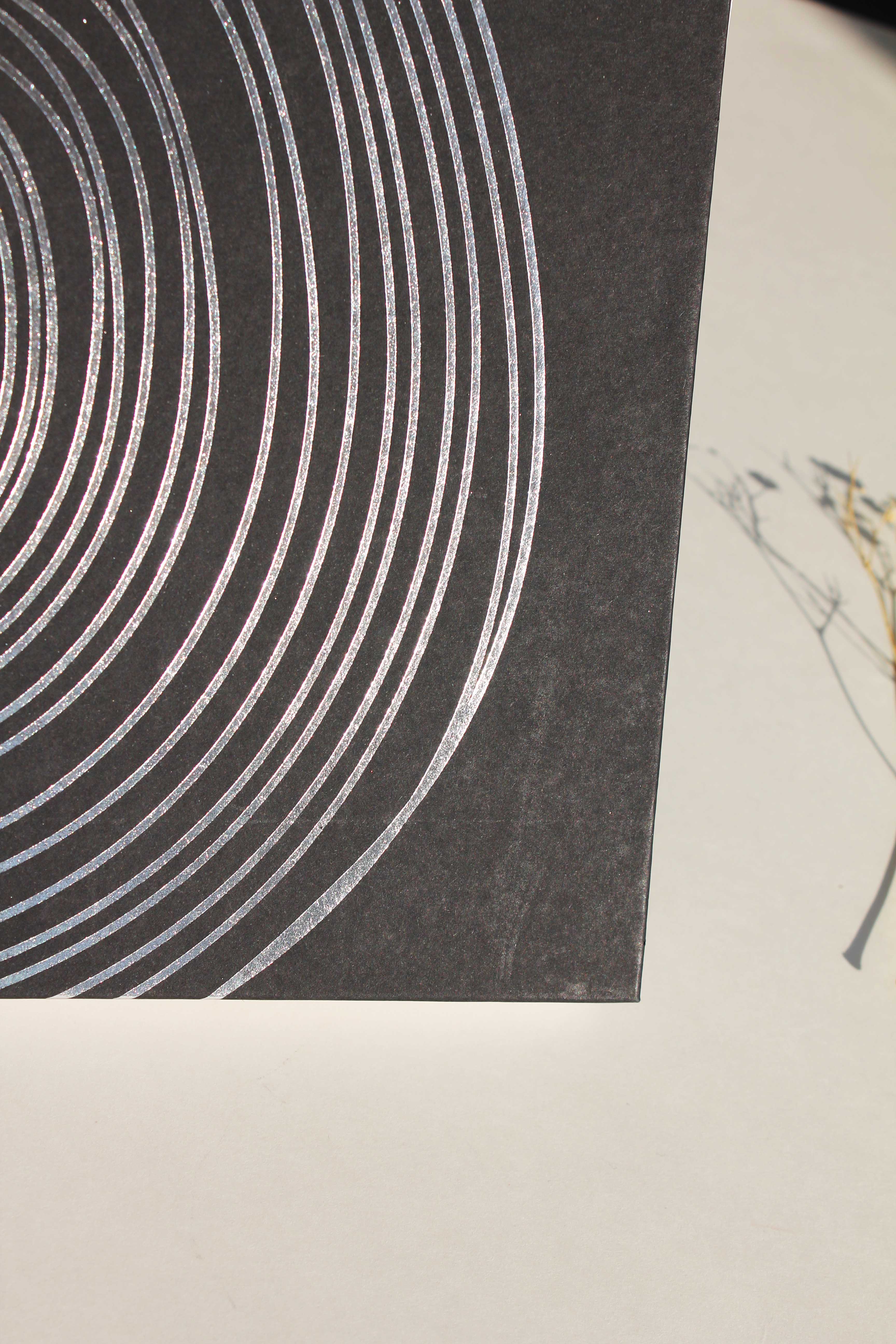 Black foiled folder Notebook