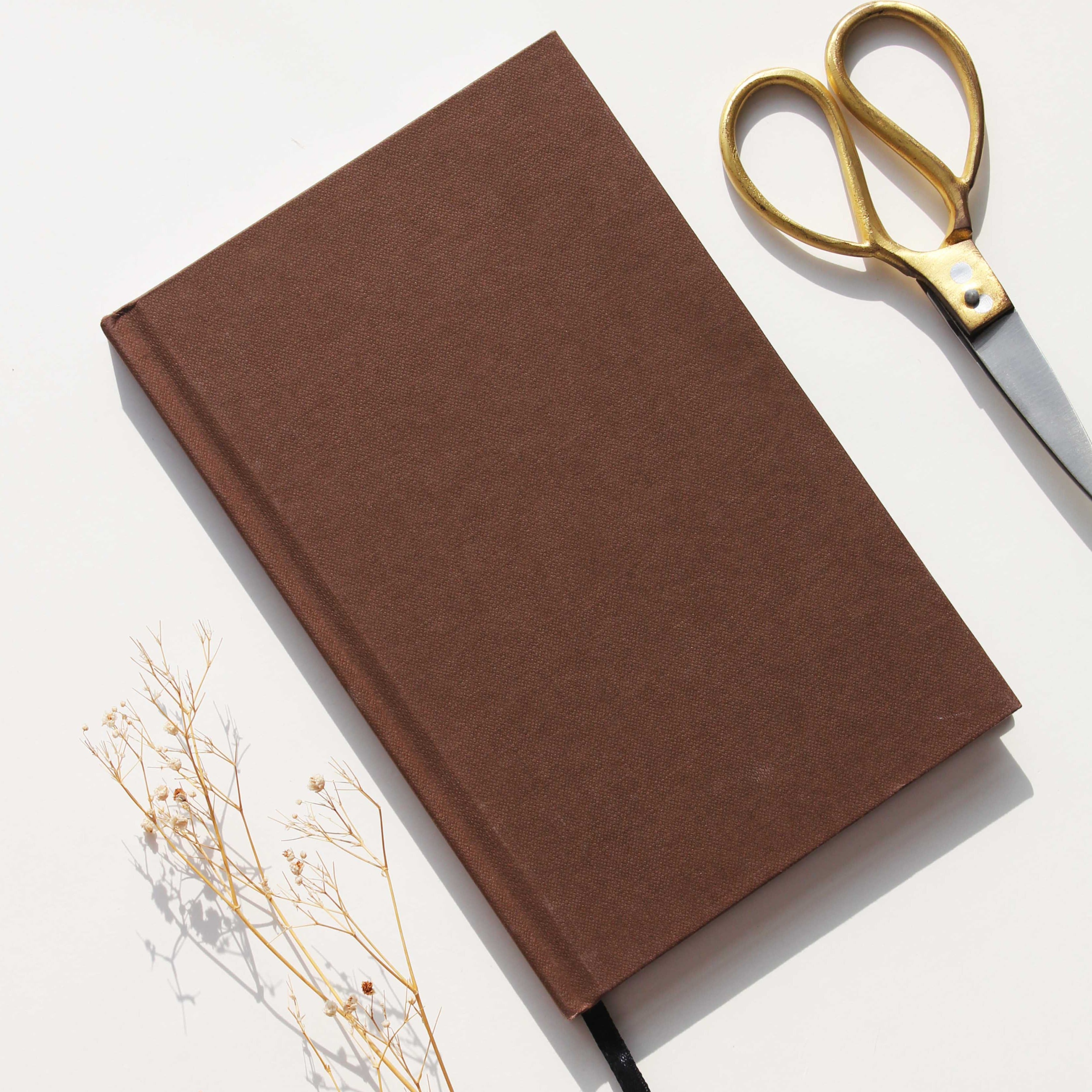 A5 Brown Hardbound Notebook